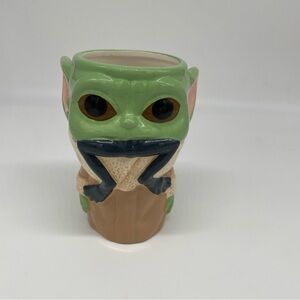 Star Wars Mandalorian Baby Yoda Grogu Eating a Frog 6" Figural Goblet